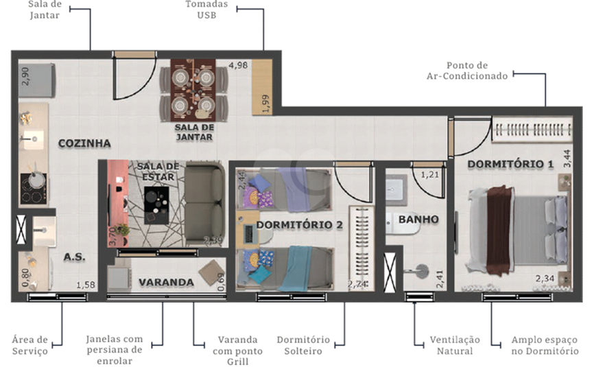 Venda Apartamento Santo André Vila Palmares REO736125 8