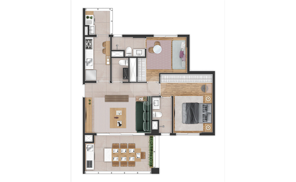 Venda Apartamento São Paulo Brooklin Paulista REO893553 3