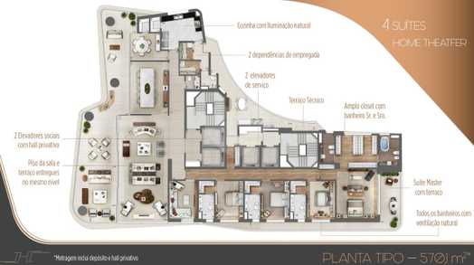 Apartamento 570m²