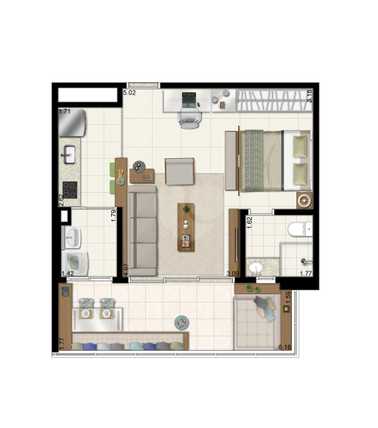 Apartamento 48m²