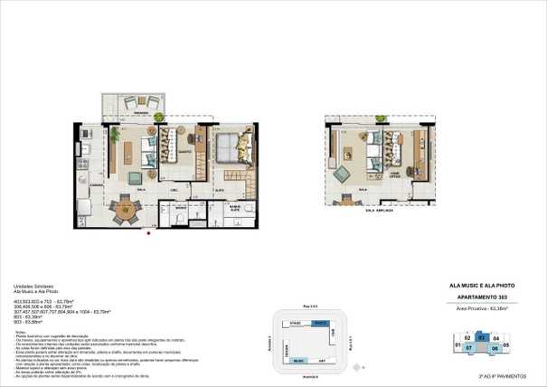 Apartamento 63m²