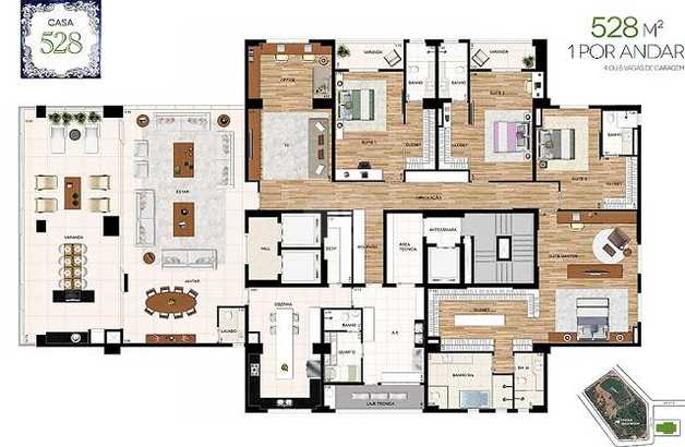 Apartamento 528m²