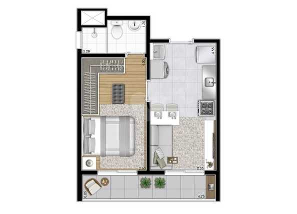 Apartamento 31m²