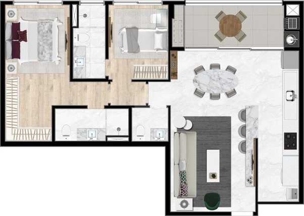 Apartamento 84m²