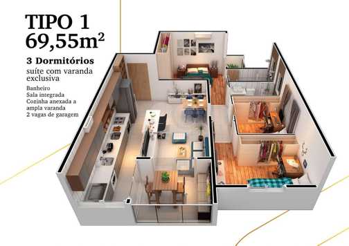 Apartamento 69m²