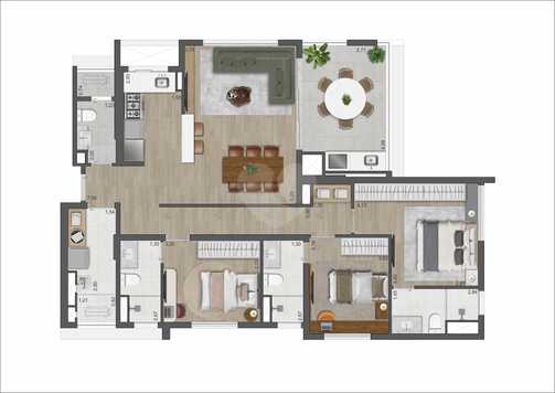 Apartamento 116m²
