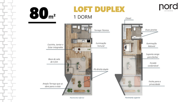 Apartamento 80m²