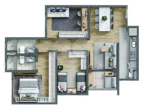 Apartamento 69m²