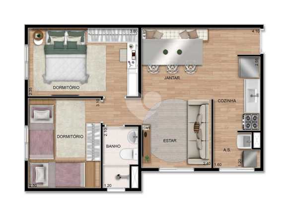 Apartamento 44m²