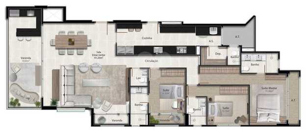 Apartamento 166m²