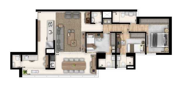 Apartamento 103m²