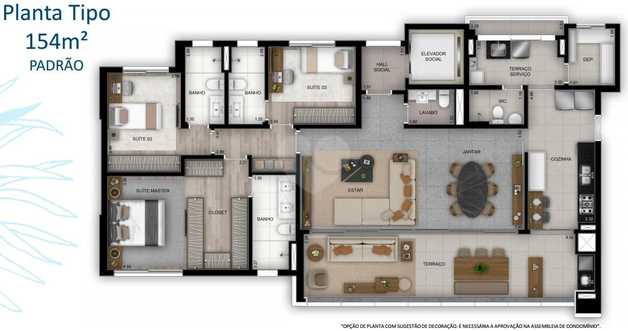 Apartamento 154m²