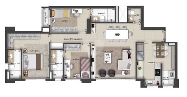 Apartamento 111m²