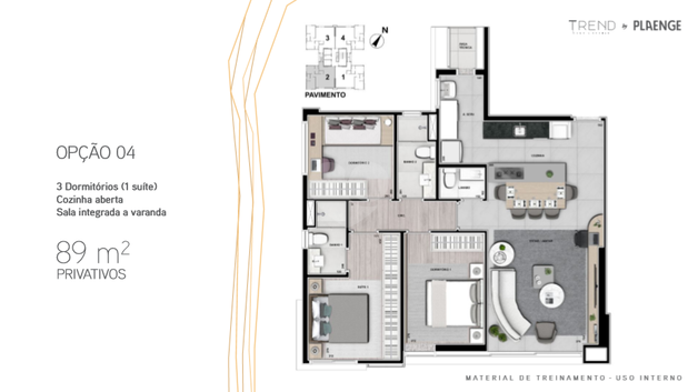 Apartamento 89m²