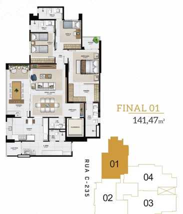 Apartamento 141m²