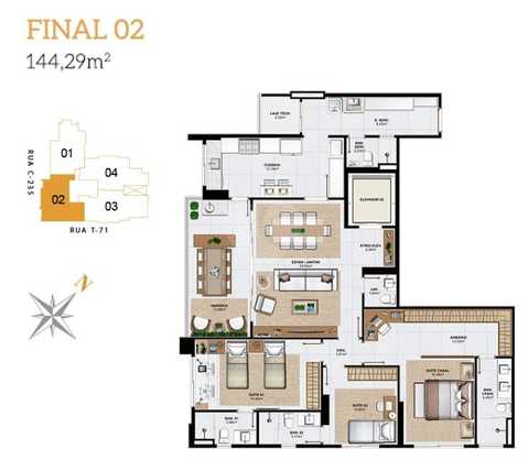 Apartamento 144m²