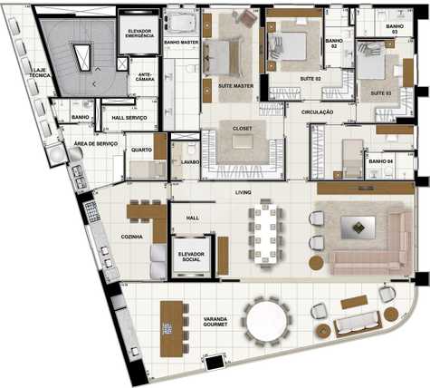 Apartamento 280m²