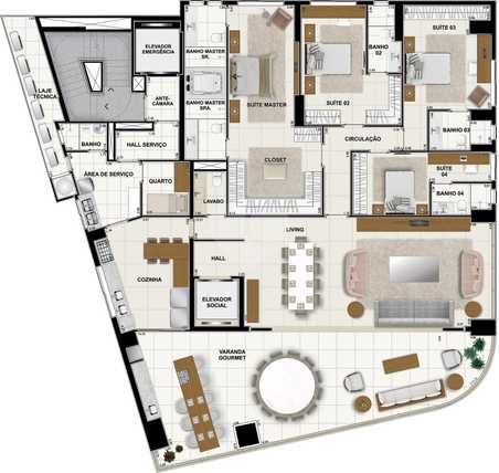 Apartamento 318m²