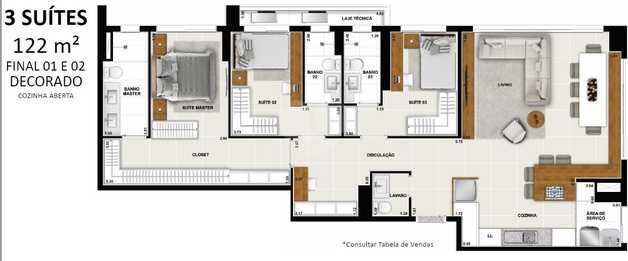 Apartamento 122m²