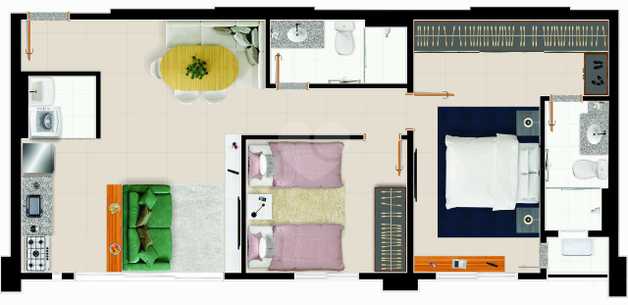 Apartamento 65m²