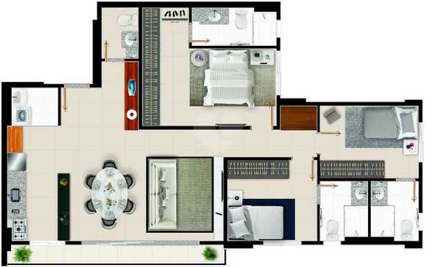 Apartamento 96m²