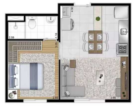 Apartamento 31m²