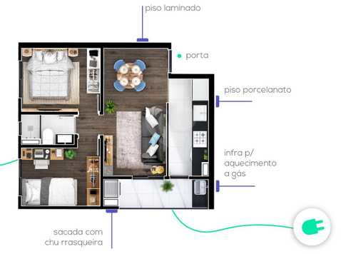 Apartamento 44m²