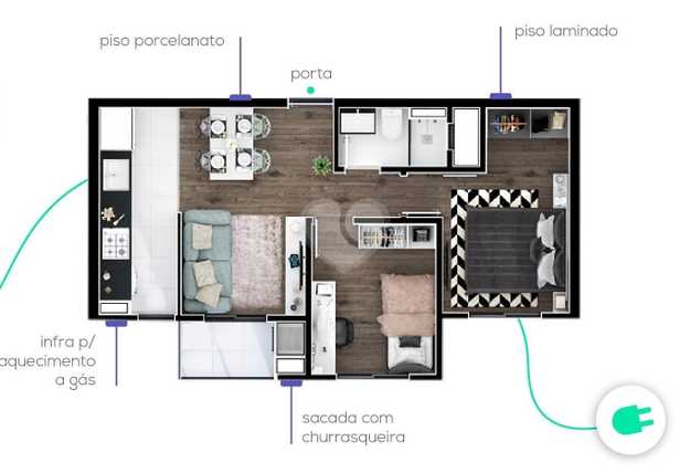 Apartamento 46m²