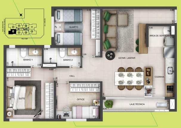 Apartamento 78m²