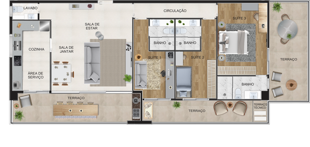 Apartamento 136m²