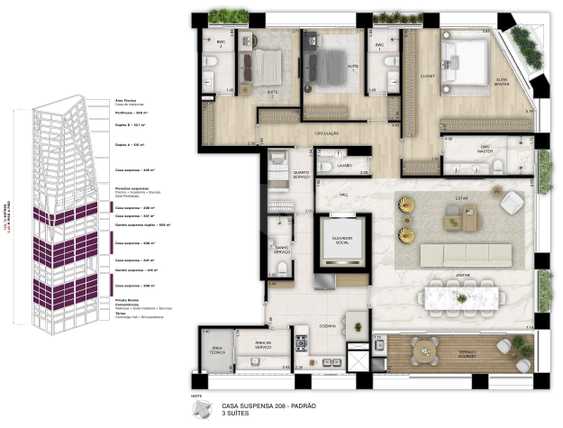 Apartamento 207m²