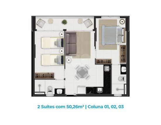 Apartamento 50m²