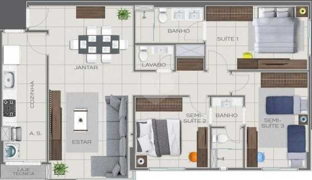 Apartamento 91m²