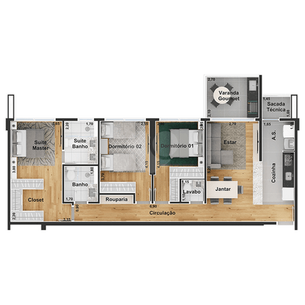 Apartamento 94m²