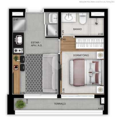 Apartamento 30m²