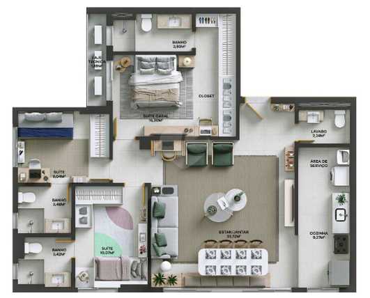 Apartamento 110m²