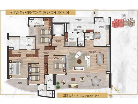 Apartamento 218m²