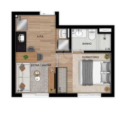 Apartamento 27m²