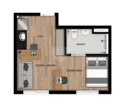 Apartamento 27m²