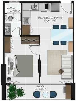 Apartamento 37m²