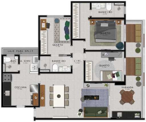 Apartamento 110m²