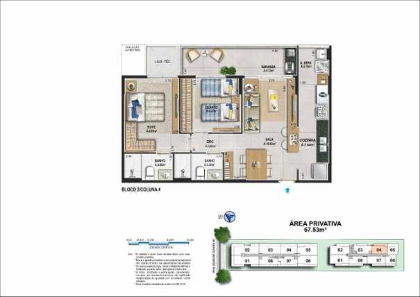 Apartamento 67m²