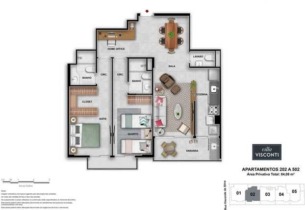 Apartamento 84m²