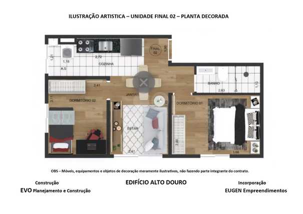 Apartamento 40m²