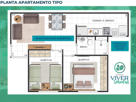 Apartamento 41m²