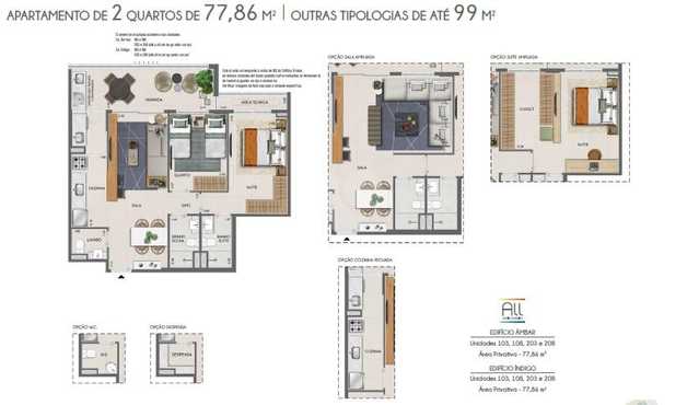 Apartamento 77m²