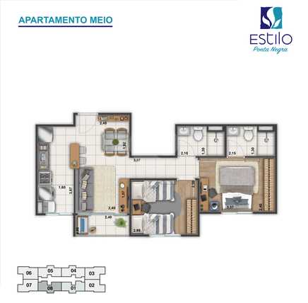 Apartamento 48m²