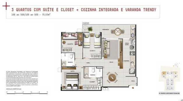 Apartamento 56m²