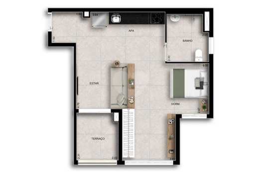 Apartamento 50m²