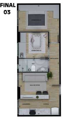 Apartamento 44m²